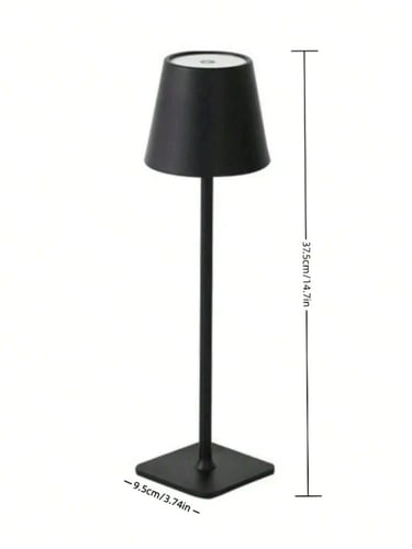 ابجورة طاوله باللون الاسود تعمل بالشحن ب 3 انارات