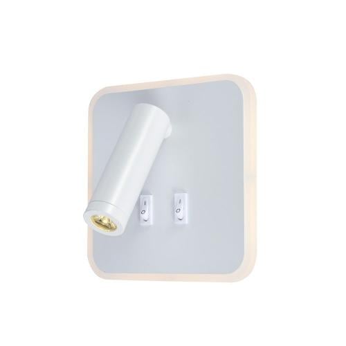 إضاءة جدارية موجهة بالبطارية لون ابيض