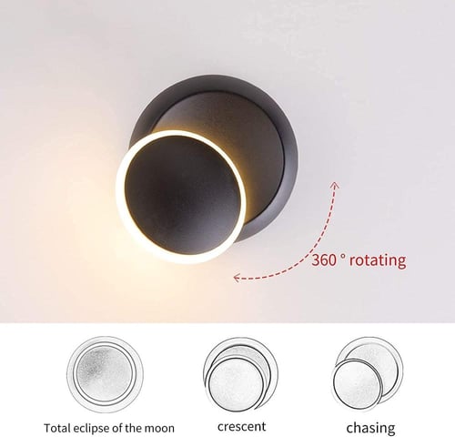 انارة داخلية غطاء اسود مودرن متحرك لون الانارة اصف...