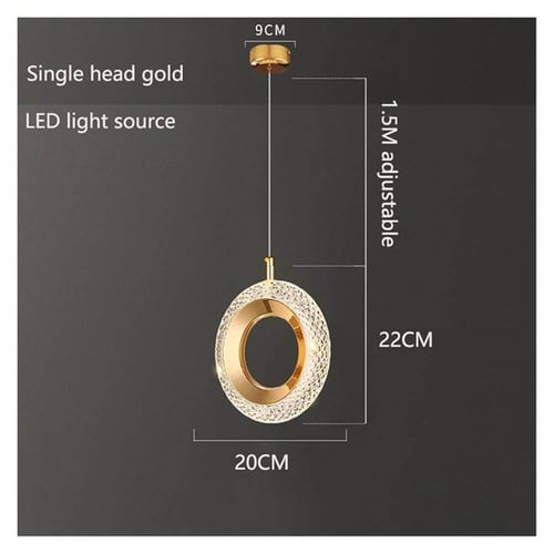 نجف مودرن مفرد شكل حلقه ٣ الوان