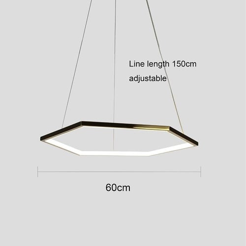 نجف مودرن ذهبي قطر 60 سم اضاءه اصفر