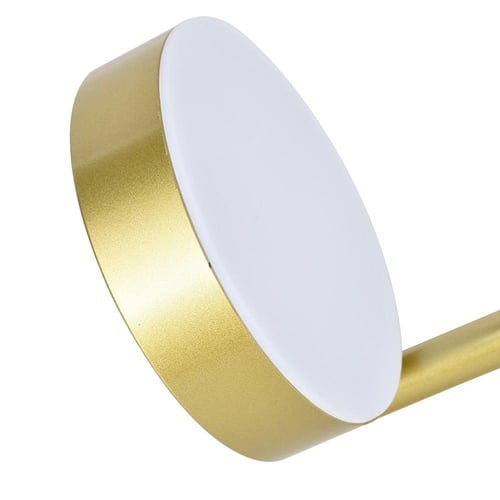 ابجورة حائط دائرية مع عمود لون ذهبي بطاريه بالشحن