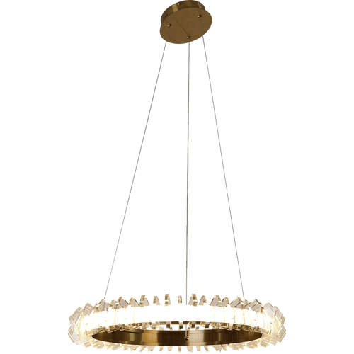 نجف مودرن ليد ذهبي 65 واط مقاس 60 سم