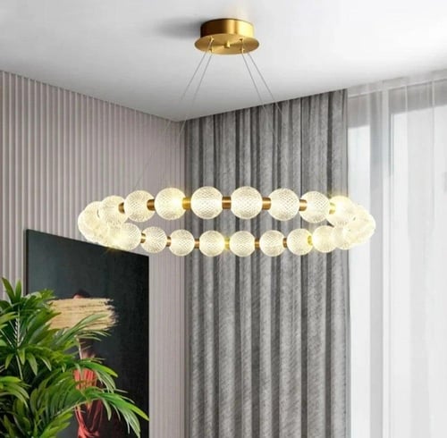 نجف مودرن زيتي 3اضاءات 25 واط قطر 60 سم