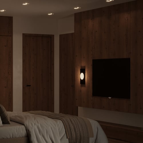 إنارة جدارية مودرن LED بطارية دائرة