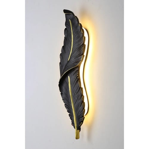 ابليك ريشه جداري اسود مقاس صغير