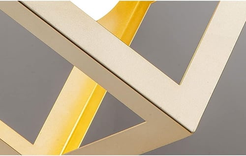 نجف مودرن ذهبي اضاءه اصفر