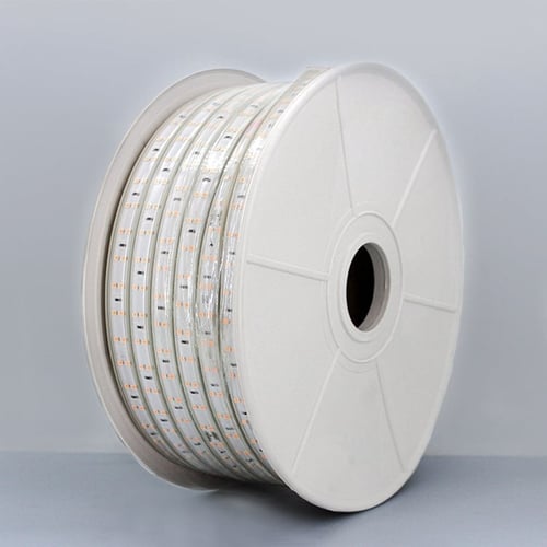 شريط ليد 50 متر 12 ملي خطين لون ابيض