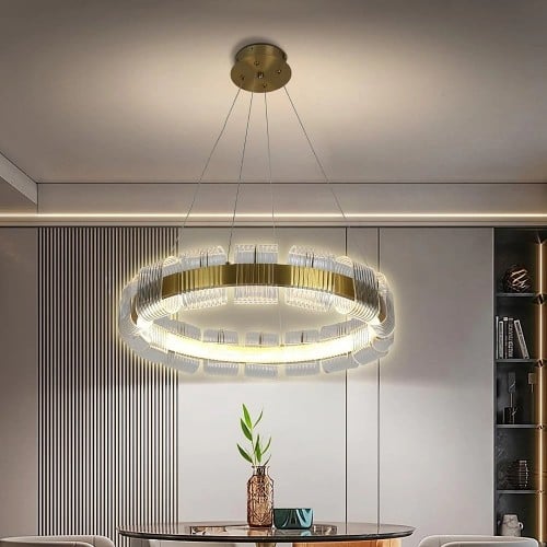 نجف مودرن زيتي تصميم حديث و انيق مع 3 اضاءات