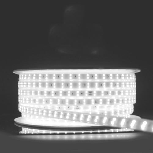 شريط ليد 50 متر 12 ملي خطين لون ابيض