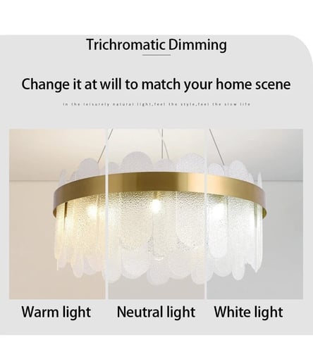 ثريان ليد مودرن 3 اضاءات مقاس 40 سم