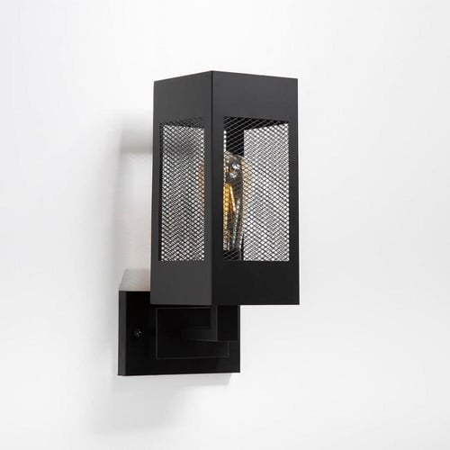 اضاءه داخليه كلاسيكي بهيكل حديدي أسود لامع مشبك