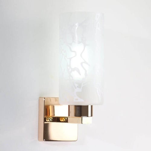 ابليك كلاسيك مفرد ذهبي بزجاج مزخرف