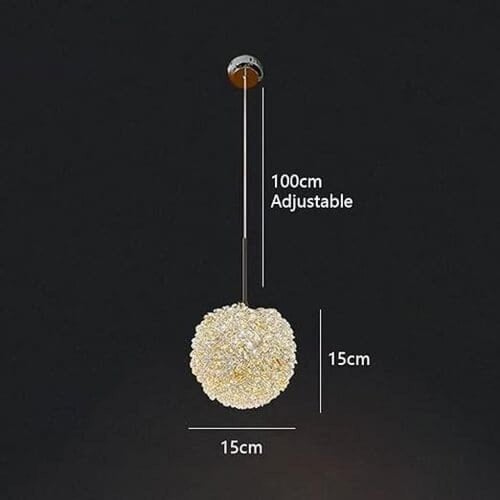 نجفه كريستال ليد قطر 15 سم