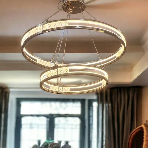 ثريا ليد كريستال دورين ب 3 اضاءات