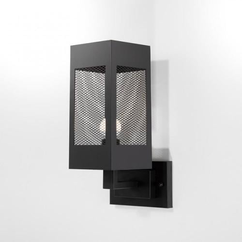 اضاءه داخليه كلاسيكي بهيكل حديدي أسود لامع مشبك