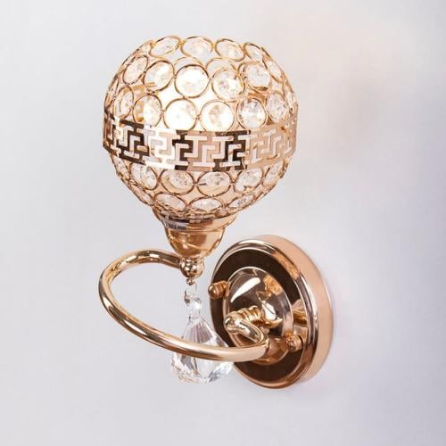 ابليك كلاسيك مفرد ذهبي بدوائر كريستال