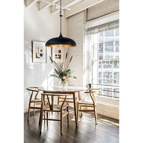 نجف مطابخ اسود مع ذهبي قطر 35 سم