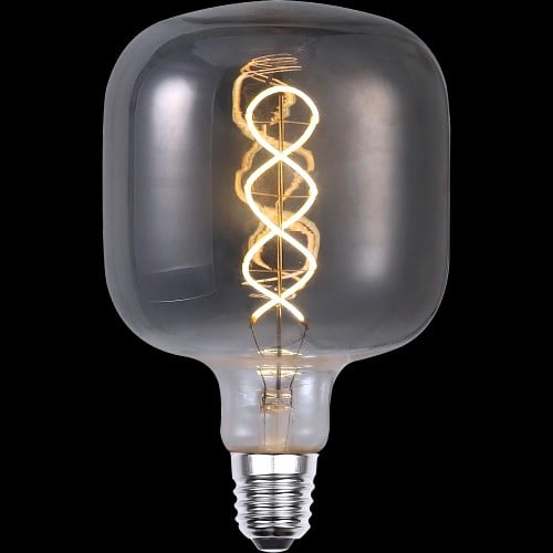 لمبه ديكوريه فلمنت 5 واط قزاز رمادي اضاءه اصفر