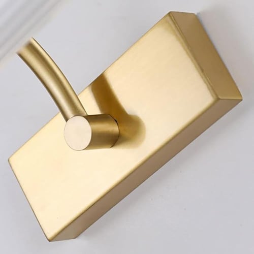 ابليك جداري مغسلة لون ذهبي مع 3اضاءات