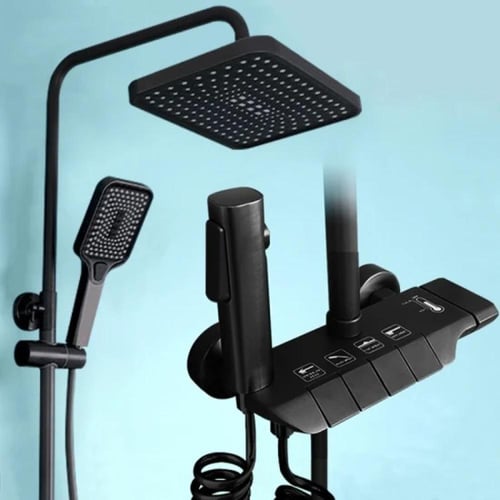 مسطرة شاور مطري بيانو اسود