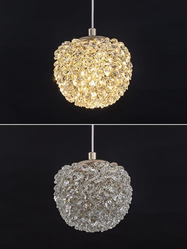 نجفه كريستال ليد قطر 15 سم