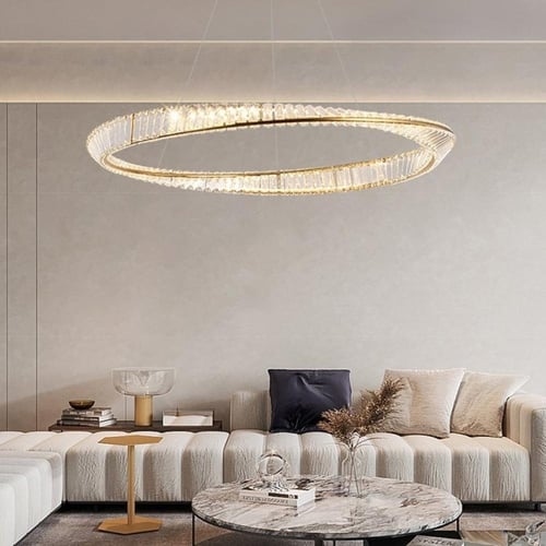 نجفه كريستال ليد ٣ الوان تحكم بالريموت