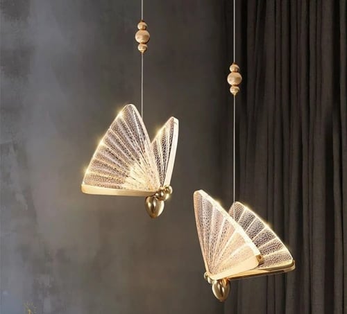 ثريا ليد مودرن شكل فراشه 3 اضاءات