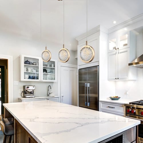 نجف مودرن كريستال مفرد 3 اضاءات