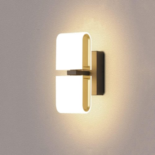 مصابيح حائط LED حديثة، مصباح حائط LED ذهبي قابل لل...
