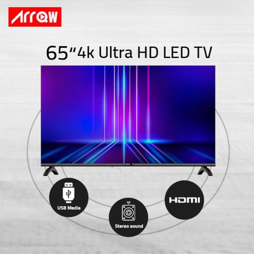 شاشة تلفزيون ارو 65 بوصة سمارت فوركيه ويبوس تدعم ج...