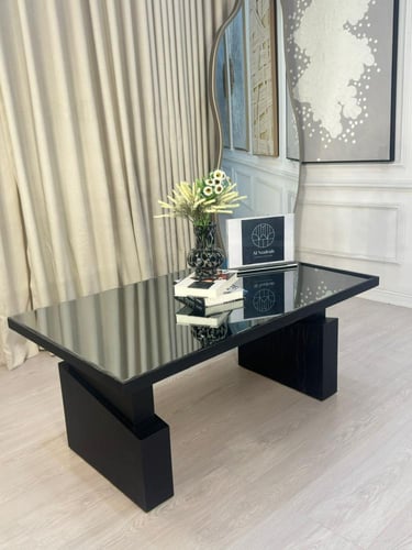 طقم طاولات اندلسي 7 قطع مرايا اسود