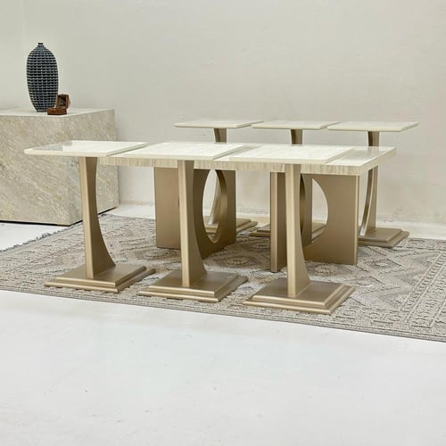 طقم طاولات بوهيمي مستطيل 7قطع مكس