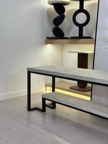 طاولة بلازما دورين سطح بديل الرخام الحجري قاعده حد...