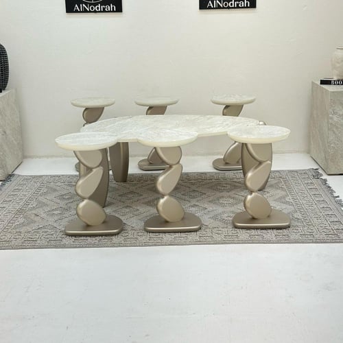 طقم طاولات ستون 7 قطع مكس