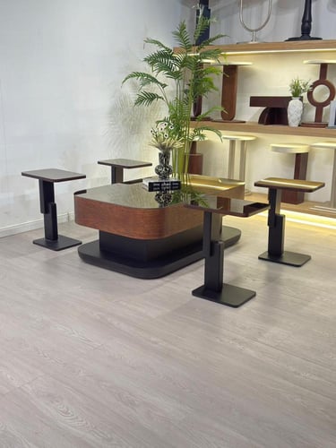 طقم طاولات ليون سنديان 5قطع