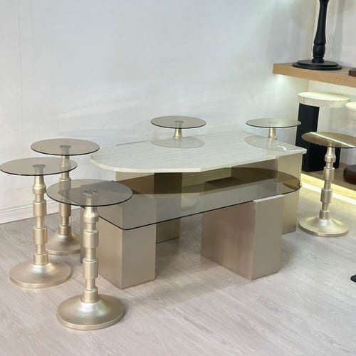 طقم طاولات سما 8قطع لون مكس