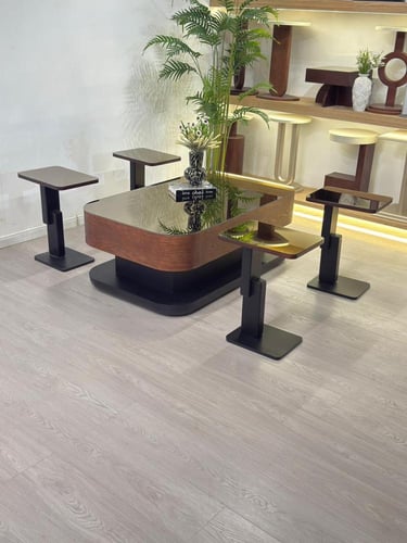 طقم طاولات ليون سنديان 5قطع