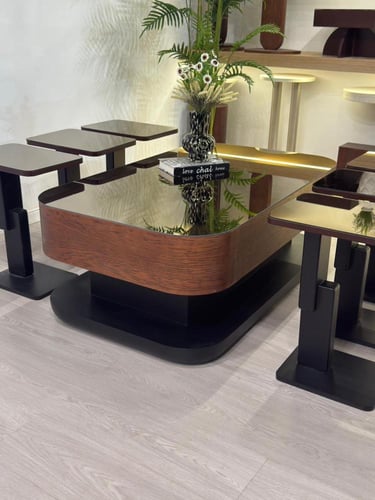 طقم طاولات ليون سنديان 7قطع