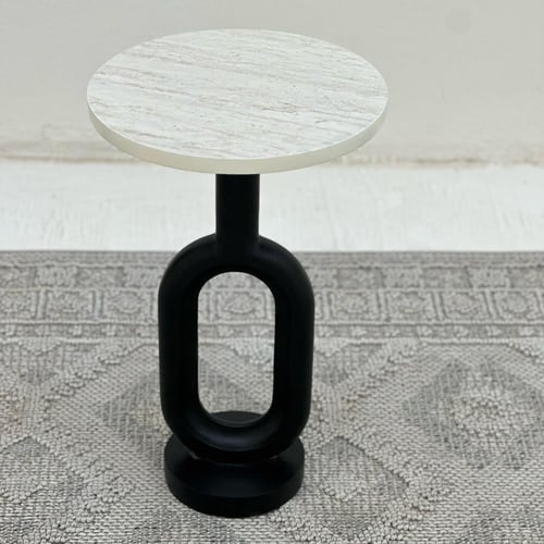 طاولة خدمة سطح بديل الرخام ترافنتينو ملمس ناعم قاع...