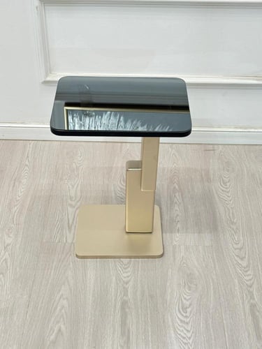 طاولة خدمة سطح مرايا قاعده خشب لون مكس