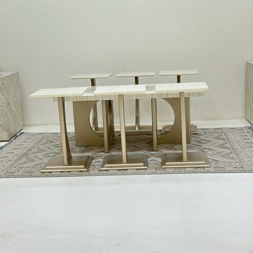 طقم طاولات بوهيمي مستطيل 7قطع مكس