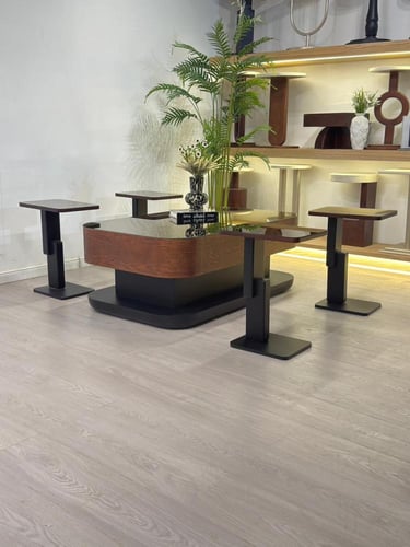 طقم طاولات ليون سنديان 5قطع