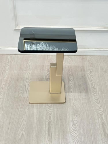 طاولة خدمة سطح مرايا قاعده خشب لون مكس