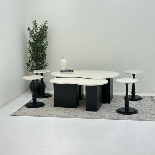 طقم طاولات كلياوي 6قطع لون اسود