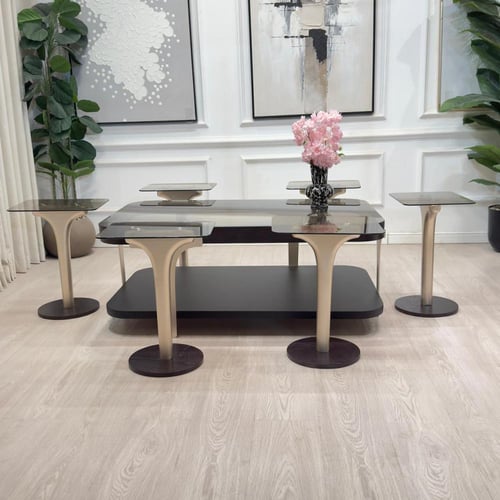 طقم طاولات ابيات 7قطع 3 الوان