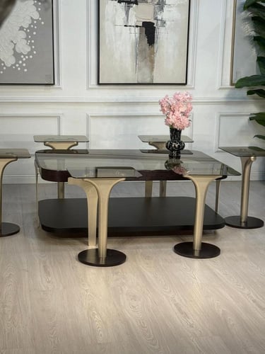 طقم طاولات ابيات 7قطع 3 الوان