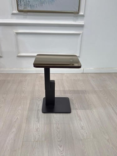 طاولة خدمة سطح مرايا قاعده خشب لون اسود