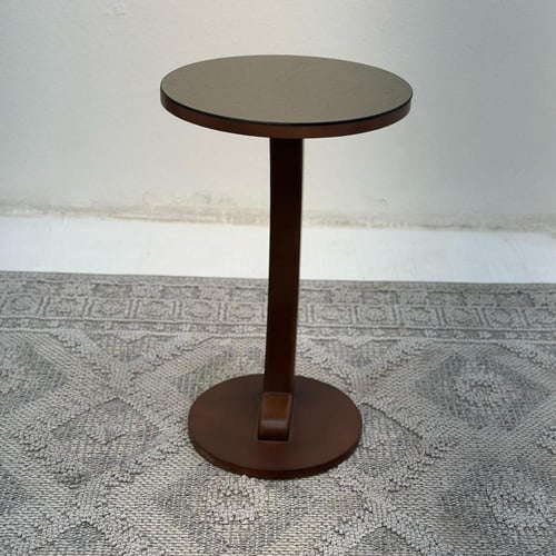 طاولة خدمة سطح مرايا قاعده خشب لون بني