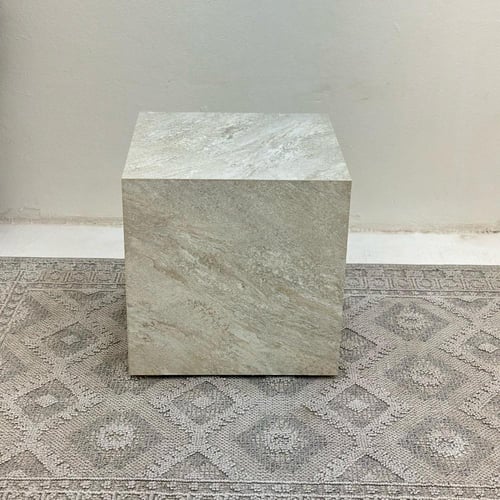 طاولة زاوية بديل حجر ملمس خشن 60*60*60